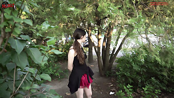 Pov Video Of A Teen'S Outdoor Surprise