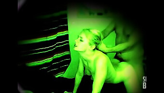 Voyeuristic Pleasure: European Teen'S Intimate Moments Caught On Night Vision