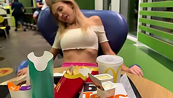 Teen'S Public Pleasure: Sweet Babe'S Public Orgasm In Elevator, Street, And Mcdonald'S