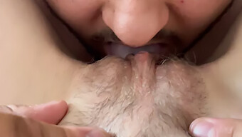 Skinny Girlfriend'S Tight Pussy Gets Close-Up Attention