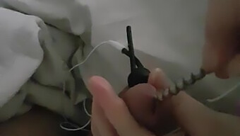 Playful Nurse Uses Electro Sounding On A Big Cock