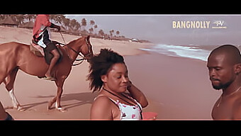 Natural Tits And Deep Throat In Bangnolly Africa'S Beach Orgy