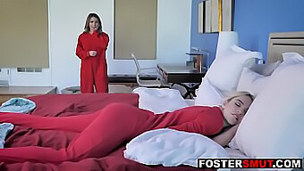 Foster Mother And Daughter Engage In Taboo Lesbian Relationship