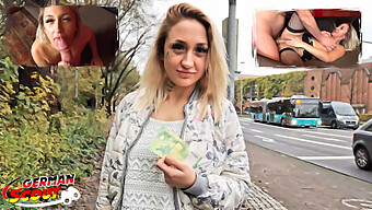 Young German Girl Gina Humiliated During Street Casting