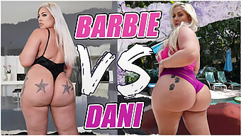 풍만한 Pawg Mz Dani와 Ashley Barbie는 천둥과 같은 인종 간 만남을 즐깁니다.