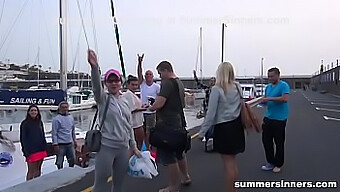 Uninhibited Group Sex On A Boat During The Summer