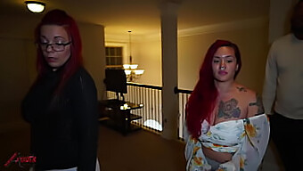 Redhead Realtor'S Steamy 3some With A Bbc And Tattooed Stud