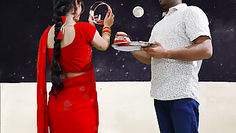 Young Indian Couple Shares Passionate Outdoor Sex On Karva Chauth