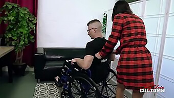 Brunette Milf Seduces Her Disabled Boyfriend And Has Intense Sex With Him