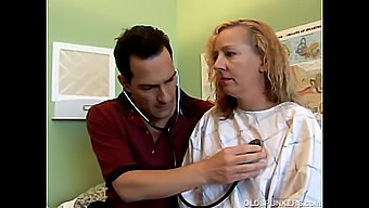 A Naughty Older Wife And A Doctor Engage In Sexual Activity In A Domestic Setting.