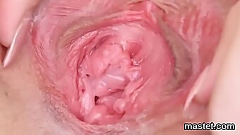 Close-Up Of Izzy Delphine'S Bizarre Masturbation With Dildo