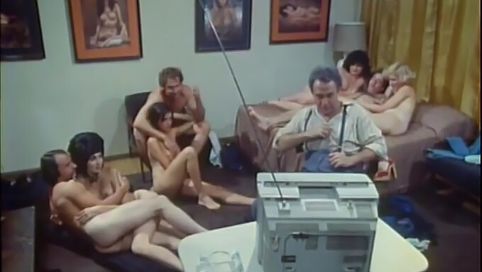 Retro Group Sex With Hairy Participants