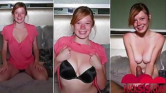 Der Rothaarige Charme Von Mia Collins Glänzt In Diesem Hausgemachten Blowjob-Video