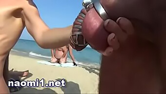 Extreme French Orgy On The Beach Of Cap D'Agde With Piss And Multi-Cum