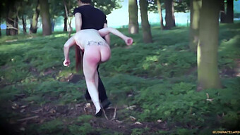 Latex-Clad Redhead Submitted To Extreme Bdsm Play In The Woods