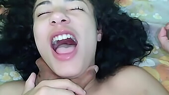 Brazilian Teen'S Pussy Gets Covered In Cum