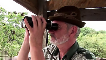 Susanna White Gets Intimate With An Elderly Man In The Wilderness