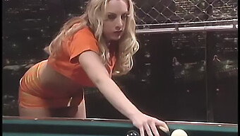 Busty Milf Enjoys Rough Anal Play With Pool Cue