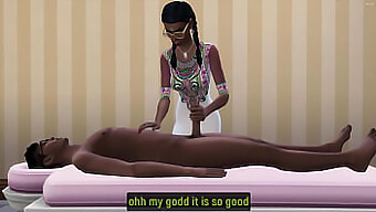 Indian Teen'S First Client At Her Erotic Massage Salon